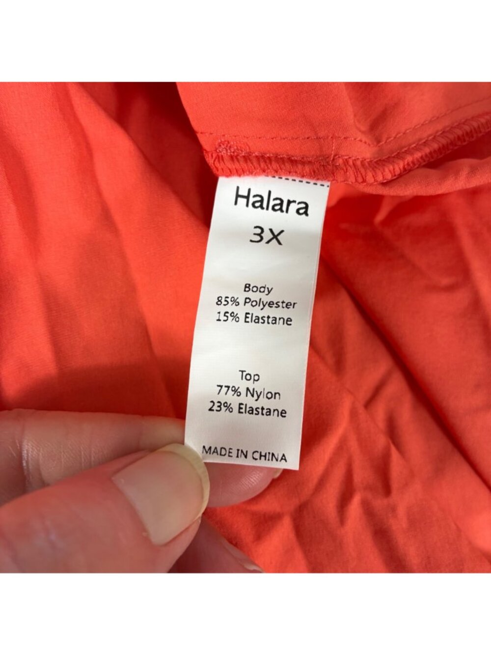 NEW Halara Racerback Tank Dress Coral Red Sz 3X Flowy Midi Resort - Picture 6 of 8